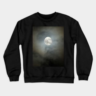 Full Moon Cloudy Sky Crewneck Sweatshirt